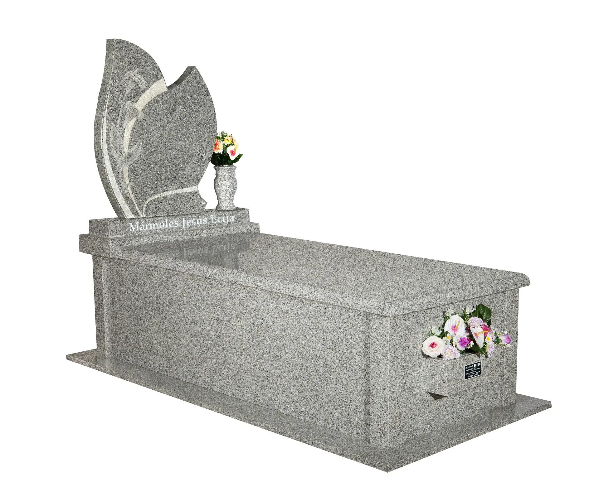 Lápida con escultura