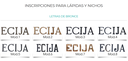 Letras bronce